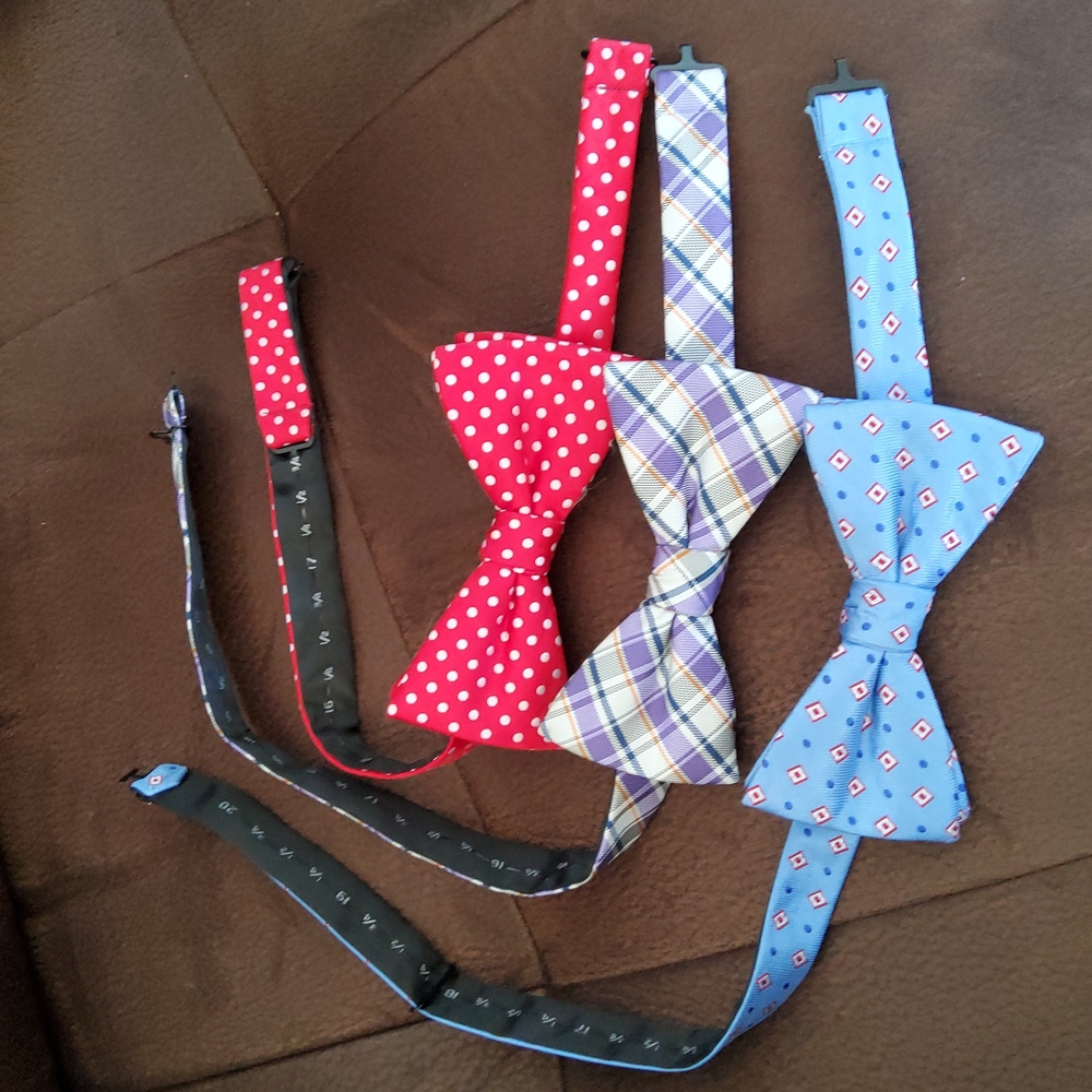 3 Countess Mara Adjustable Bowties
